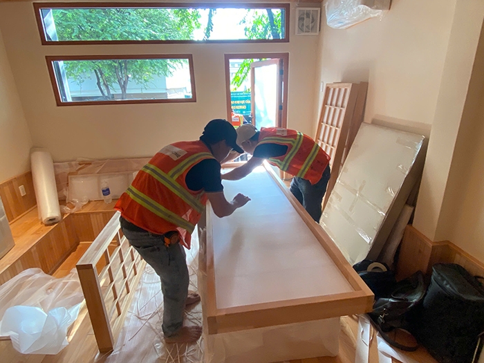 Thi công giấy Shoji cửa lùa nhật bản