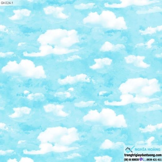 Giấy dán tường Symphony - mây trời, mây xanh, bầu trời xanh, mây trắng, mẫu mây