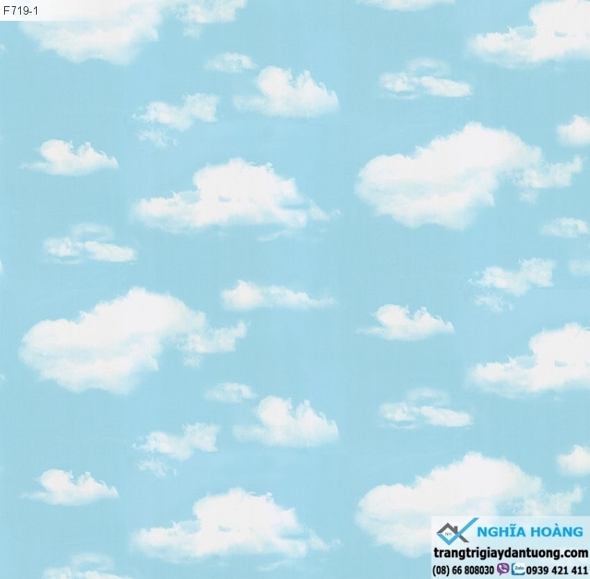 Giấy Dán Tường Wall Art - mây trời, mây xanh, bầu trời xanh, mây ...