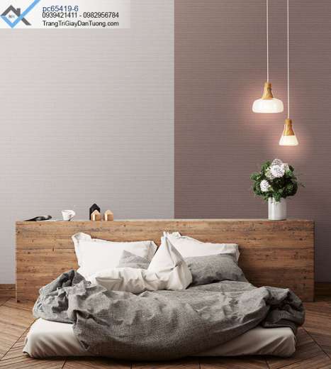 Giấy dán tường trơn đơn giản-giấy dán tường phòng ngủ