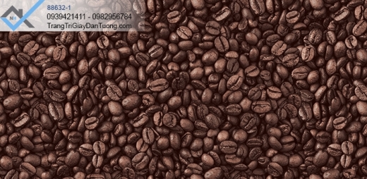 Giấy dán tường hạt cafe