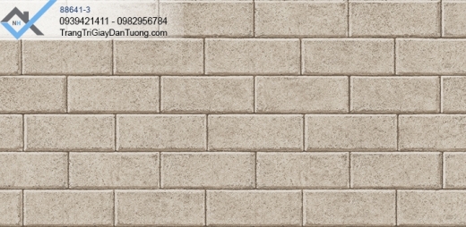 Giấy giả gạch bê tông dán tường