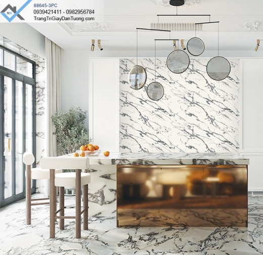 Giấy dán tường vân đá