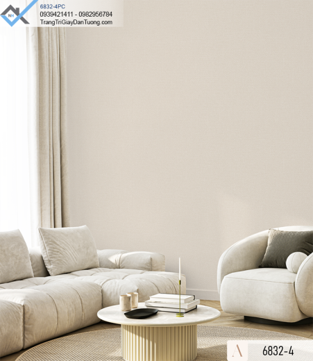 Giấy dán tường vân vải