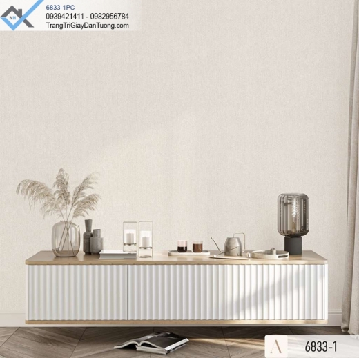 Giấy dán tường vân vải
