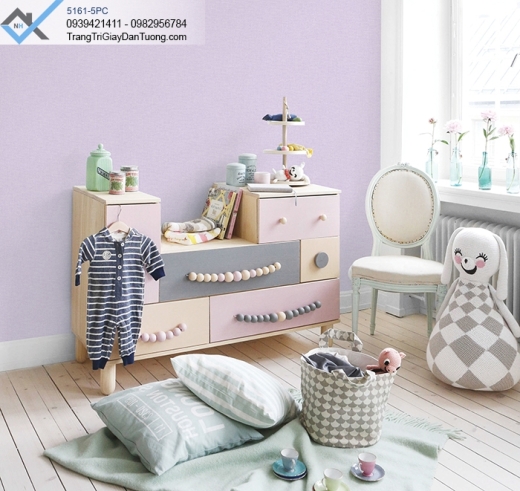Giấy dán tường màu tím