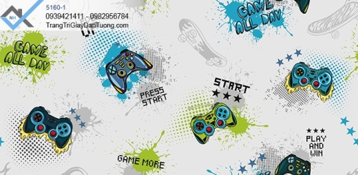 Giấy dán tường phòng game