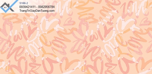 Giấy dán tường hình trái tim