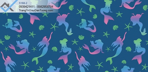Giấy dán tường nàng tiên cá